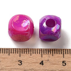 Plating Opaque Acrylic  Beads&nbsp;OACR-E039-47