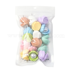 16Pcs 8 Colors Opaque Resin Pendants&nbsp;RESI-FS0002-02