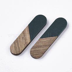 Resin & Walnut Wood Cabochons&nbsp;RESI-Q210-014A-A01