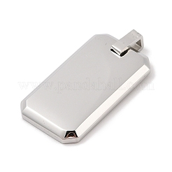 Anti-Tarnish 304 Stainless Steel Stamping Blank Tag Pendants&nbsp;STAS-G346-03P