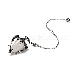 Natural Quartz Crystal Triangle Dowsing Pendulum Pendants&nbsp;G-G022-01AS-08