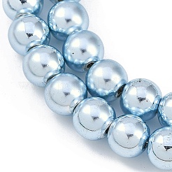 Baking Paint Electroplated Synthetic Non-magnetic Hematite Beads Strands&nbsp;G-H072-E01-01B