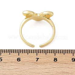 Brass Adjustable Open Cuff Rings&nbsp;RJEW-R032-04G