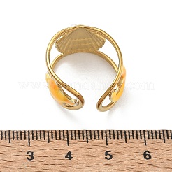 Ocean 304 Stainless Steel Cuff Open Rings&nbsp;RJEW-C166-01A-G
