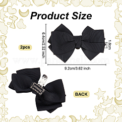 Polyester Shoe Buckle Clips&nbsp;FIND-WH0148-708