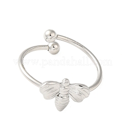 Non-Tarnish 304 Stainless Steel Open Cuff Ring&nbsp;RJEW-M167-06P