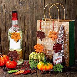 Autumn DIY Maple Leaf Tree Felt Hanging Ornaments&nbsp;DIY-WH0407-04