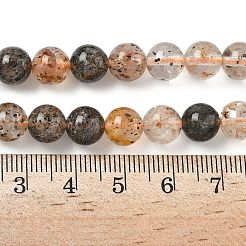 Natural Herkimer Diamond Beads Strands&nbsp;G-Z115-C01-8mm
