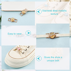 Alloy & Resin Shoelace Charms&nbsp;FIND-CP0002-94E
