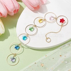 Faceted Glass Suncatchers&nbsp;HJEW-JM01649-03