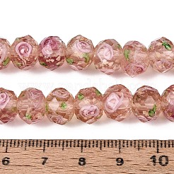 Handmade Luminous Lampwork Beads Strands&nbsp;LAMP-N037-01C