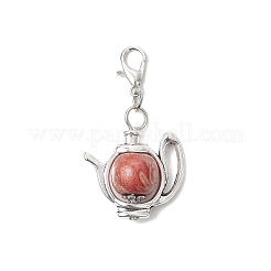 Teapot Alloy Wood Pendant Decorations&nbsp;HJEW-JM03394