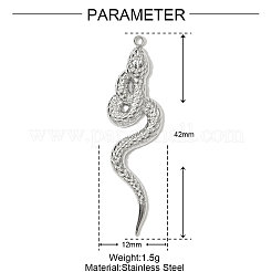 304 Stainless Steel Pendants&nbsp;STAS-OY001-10P