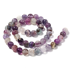 Natural Purple Fluorite Beads Strands&nbsp;X-G-G184-A01-01