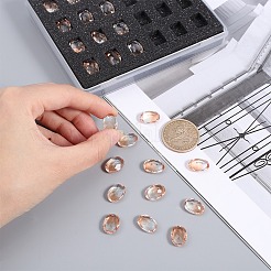 Pointed Back Glass Rhinestone Cabochons&nbsp;RGLA-OC0001-03D