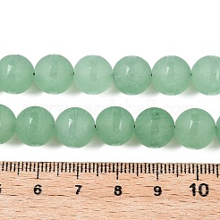 Frosted Natural White Jade Beads Strands&nbsp;G-T138-10mm-209D