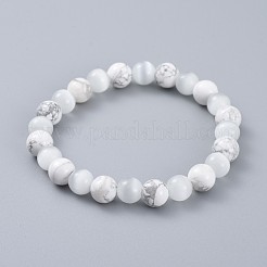 Natural & Synthetic Gemstone Stretch Bracelets&nbsp;BJEW-JB04506