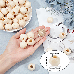 50PCS Wooden Beads&nbsp;WOOD-OC0001-86