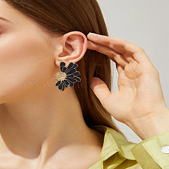 1 Pair Alloy Stud Earrings&nbsp;EJEW-LP0007-100B