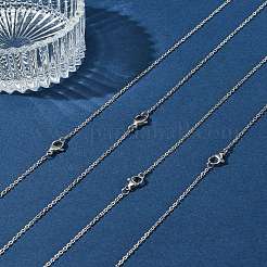 4Pcs 304 Stainless Steel Cable Chain Necklace Making&nbsp;STAS-FS0001-81P