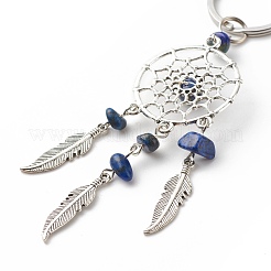 Natural Lapis Lazuli Keychain&nbsp;KEYC-JKC00346-05