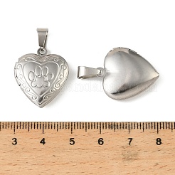 316 Stainless Steel Locket Pendants&nbsp;STAS-K321-24P