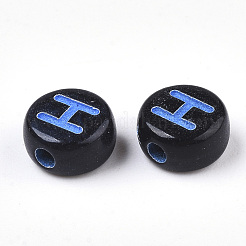 Opaque Black Acrylic Beads&nbsp;MACR-N008-17H