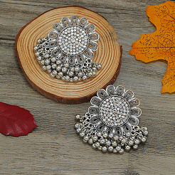 Sunflower Zinc Alloy Chandelier Earrings&nbsp;HD8181-2