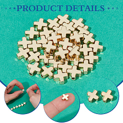 40Pcs Brass Beads&nbsp;KK-ME0001-17G