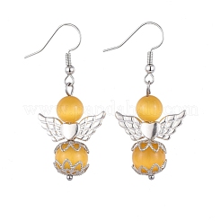 Cat Eye Dangle Earrings&nbsp;EJEW-JE03923