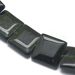 Synthetic Green Goldstone Beads Strands&nbsp;G-G793-16A-03