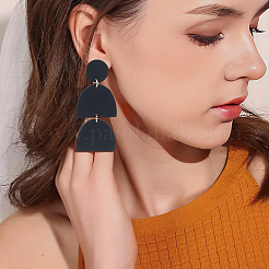 3 Pairs 3 Style Polymer Clay Dangle Stud Earrings with 316 Surgical Stainless Steel Pins&nbsp;EJEW-AN0004-28