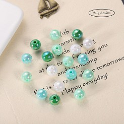 400Pcs 4 Colors Opaque Acrylic Beads&nbsp;MACR-SZ0001-79B