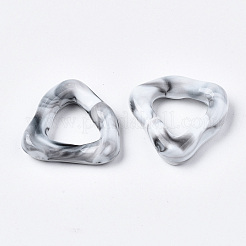 Opaque Resin Finger Rings&nbsp;RJEW-T013-005-A01