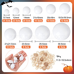136 Sets 10 Styles Plastic Safety Eyes&nbsp;DIY-PH0017-94