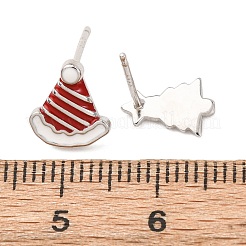 925 Sterling Silver Stud Earrings&nbsp;EJEW-F397-02P