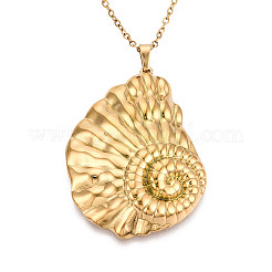 304 Stainless Steel Pendant Necklaces&nbsp;NJEW-T018-16G