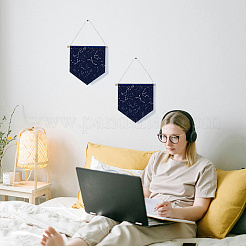 Arrow Door Wall Hanging Polyester Sign for Festival&nbsp;DIY-WH0615-005