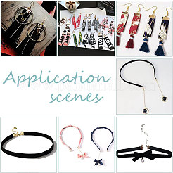 72Pcs 12 Style Iron Ribbon Ends&nbsp;IFIN-PH0001-87