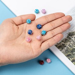 Resin Rhinestone Beads&nbsp;RESI-M019-10mm-M