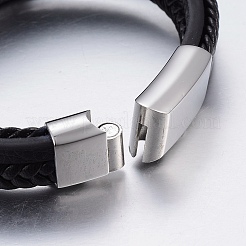 Leather Cord Multi-strand Bracelets&nbsp;BJEW-F325-05