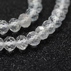 Natural Topaz Crystal Bead Strands&nbsp;G-G663-07-3mm
