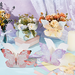 12Pcs 4 Colors Butterfly Shaped Flower Packing Boxes&nbsp;DIY-WH0671-209