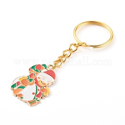 Christmas Theme Alloy Enamel Keychain&nbsp;KEYC-JKC00240