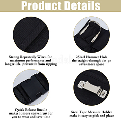 Polyester & Oxford Fabric & Iron Tool Bag Belt&nbsp;ABAG-WH0072-045A