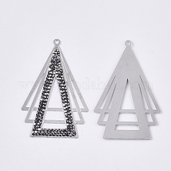 Brass Rhinestone Pendants&nbsp;KK-N215-03P
