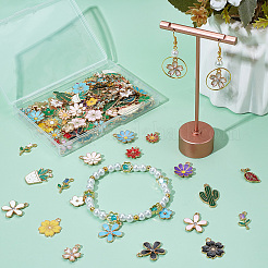 14 Styles Alloy Enamel Pendants&nbsp;ENAM-SC0005-96