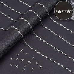DIY Star 304 Stainless Steel Bar Link Chains Necklaces/Bracelets Making Kits&nbsp;DIY-BBC0002-36