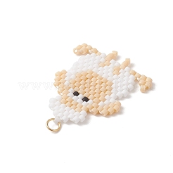 Beaded Sheep Charms&nbsp;PALLOY-MZ01160-02