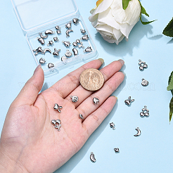 36Pcs 9 Styles 304 Stainless Steel Mixed Shapes Charms&nbsp;STAS-YW0002-79